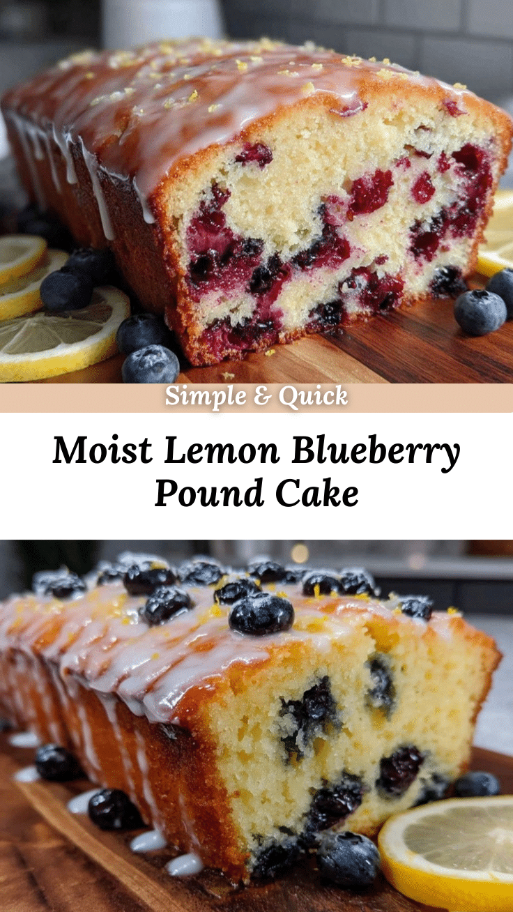 lemon blueberry pound cake recipe