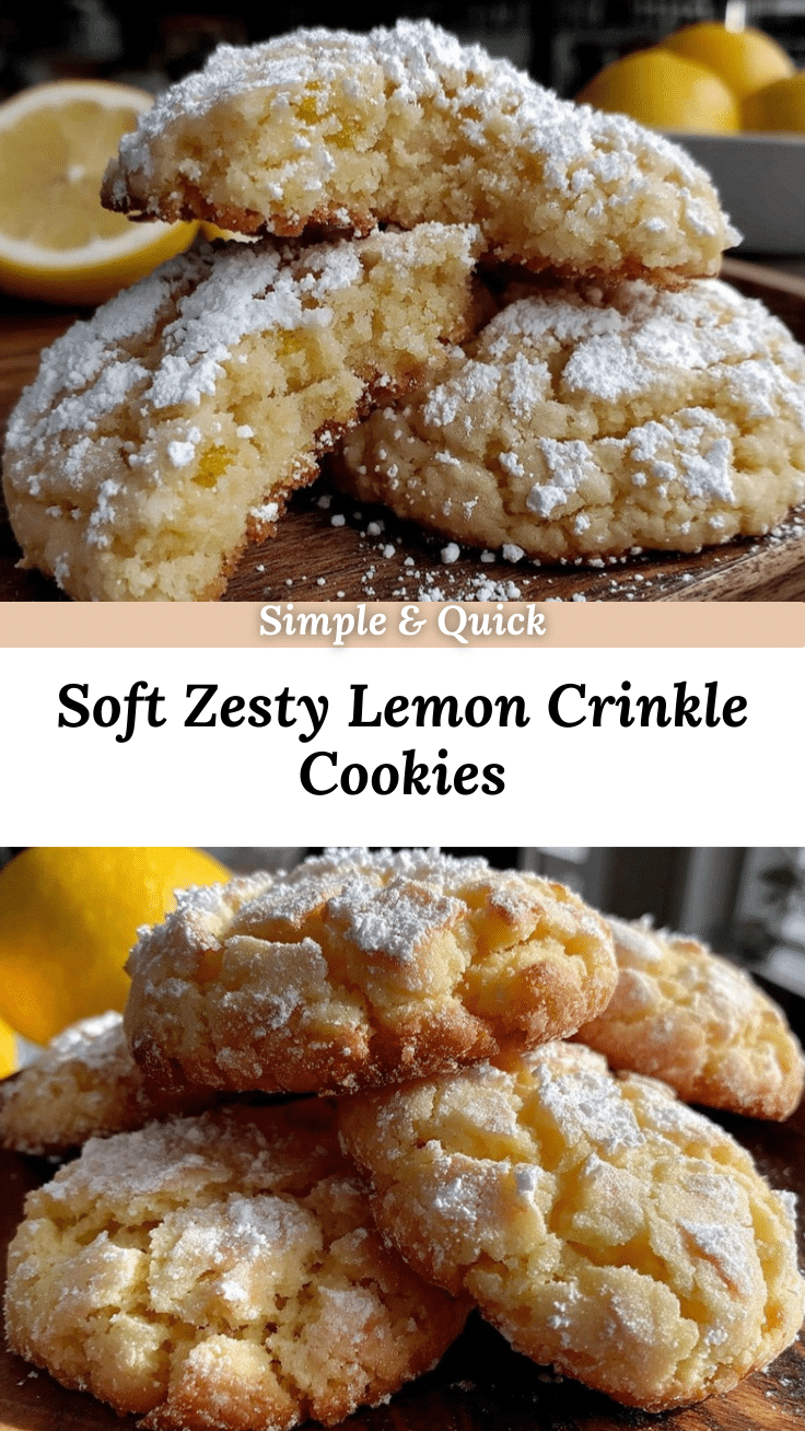 lemon crinkle cookies recipe