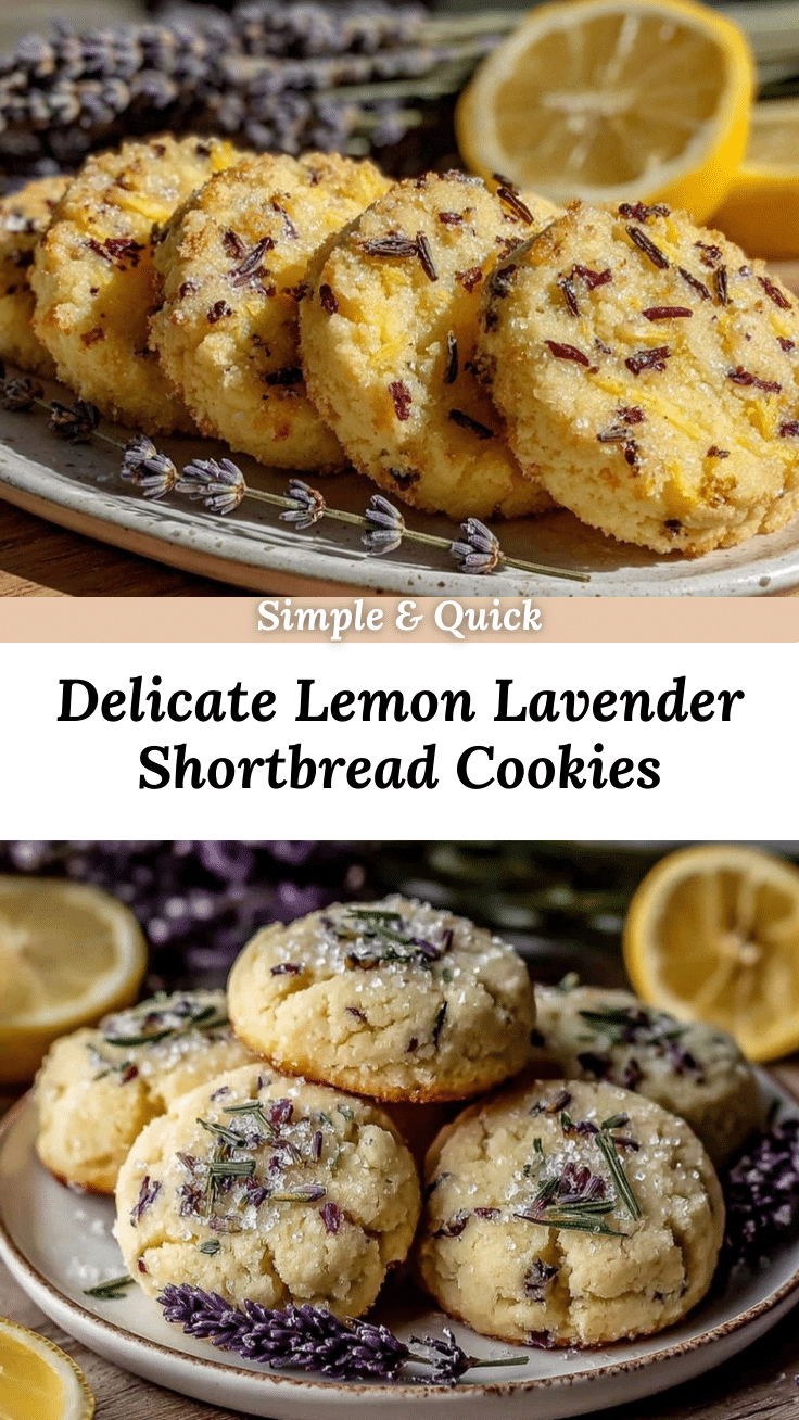 lemon lavender shortbread cookies recipe