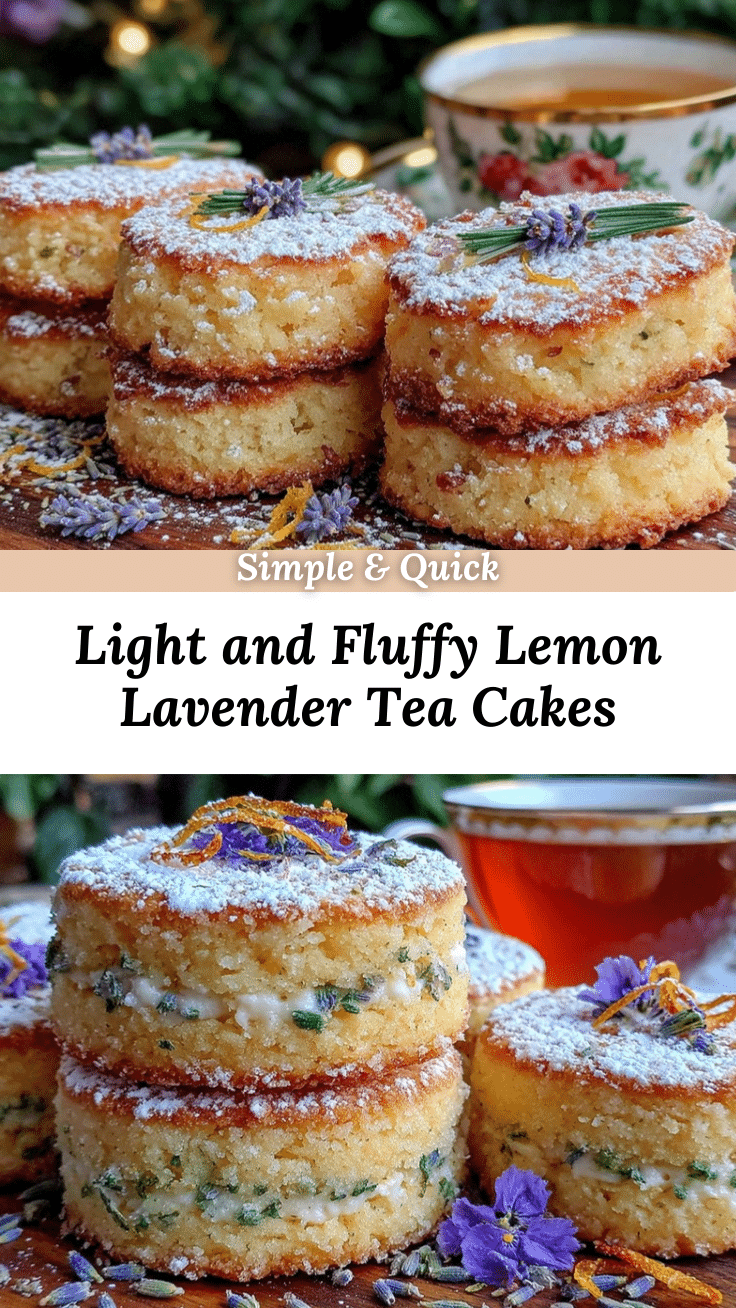 lemon lavender tea cakes recipe