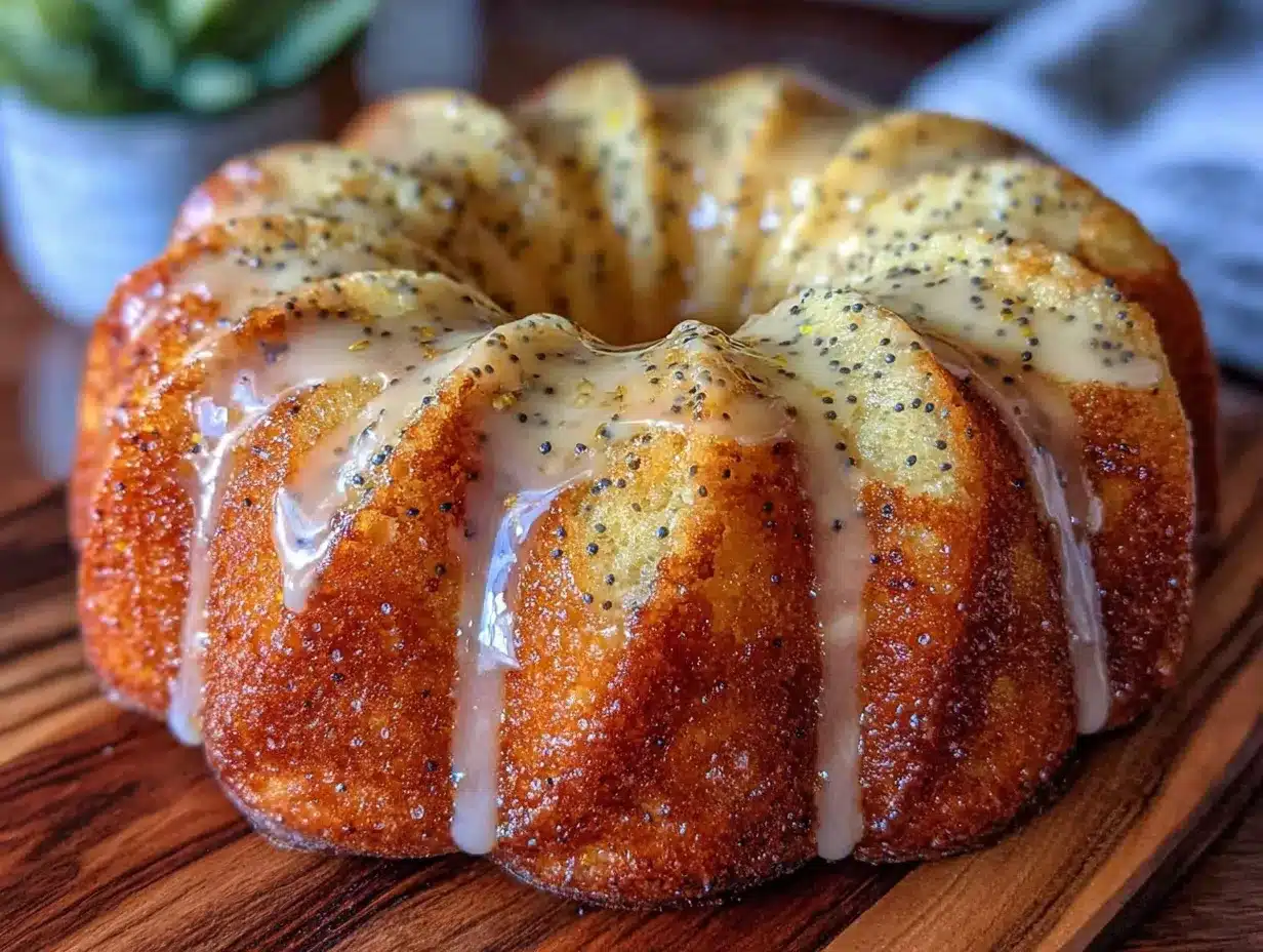 lemon poppy seed bundt cake preparation steps