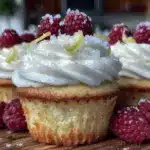 lemon raspberry cupcakes - featured image