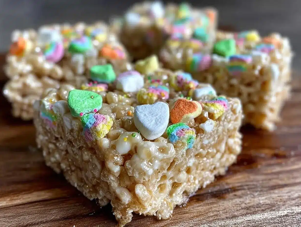 Lucky Charms Rice Krispie Treats preparation steps