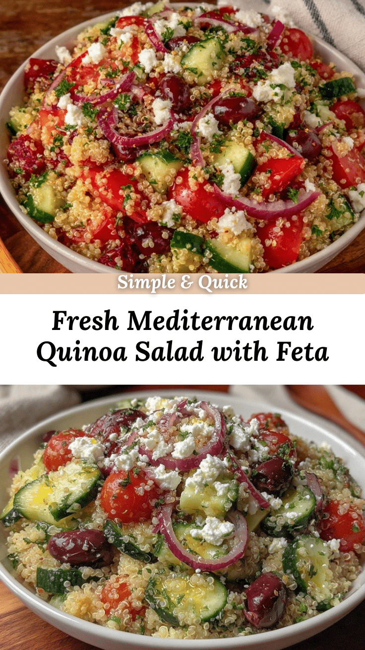 Mediterranean quinoa salad recipe