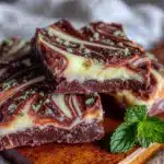 mint chocolate bark recipe - featured image