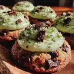 mint chocolate chip cookies - featured image