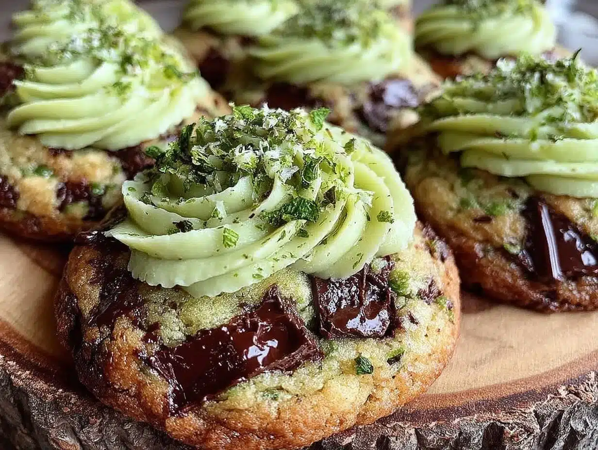 mint chocolate chip cookies preparation steps