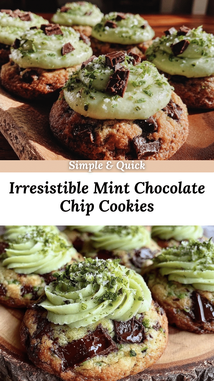 mint chocolate chip cookies recipe