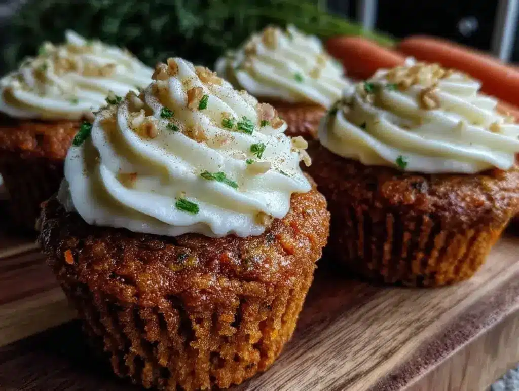 moist creamy carrot cake cupcakes - featured image