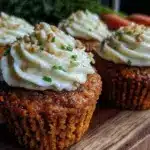moist creamy carrot cake cupcakes - featured image