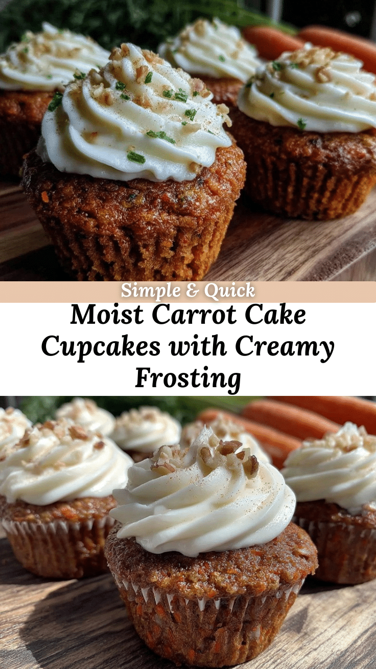 moist creamy carrot cake cupcakes recipe