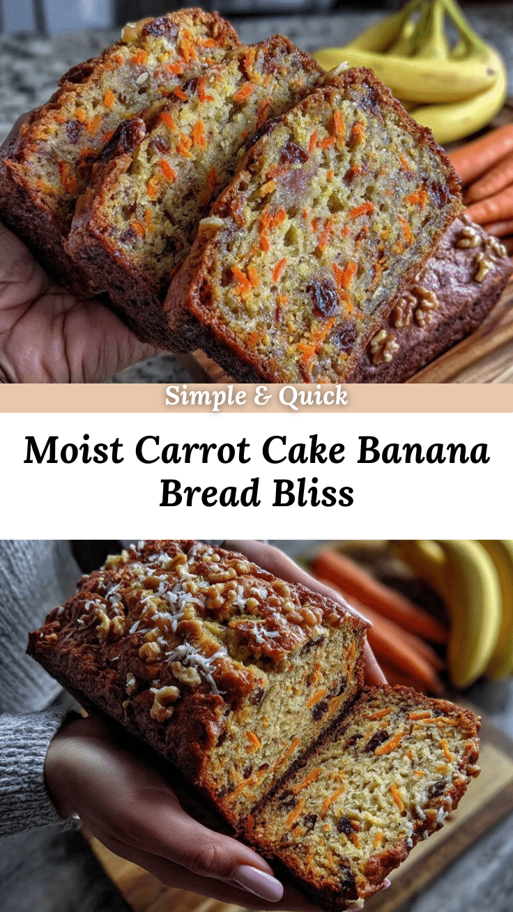 moist homemade carrot cake banana bread recipe