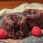 molten chocolate lava cakes for two - featured image