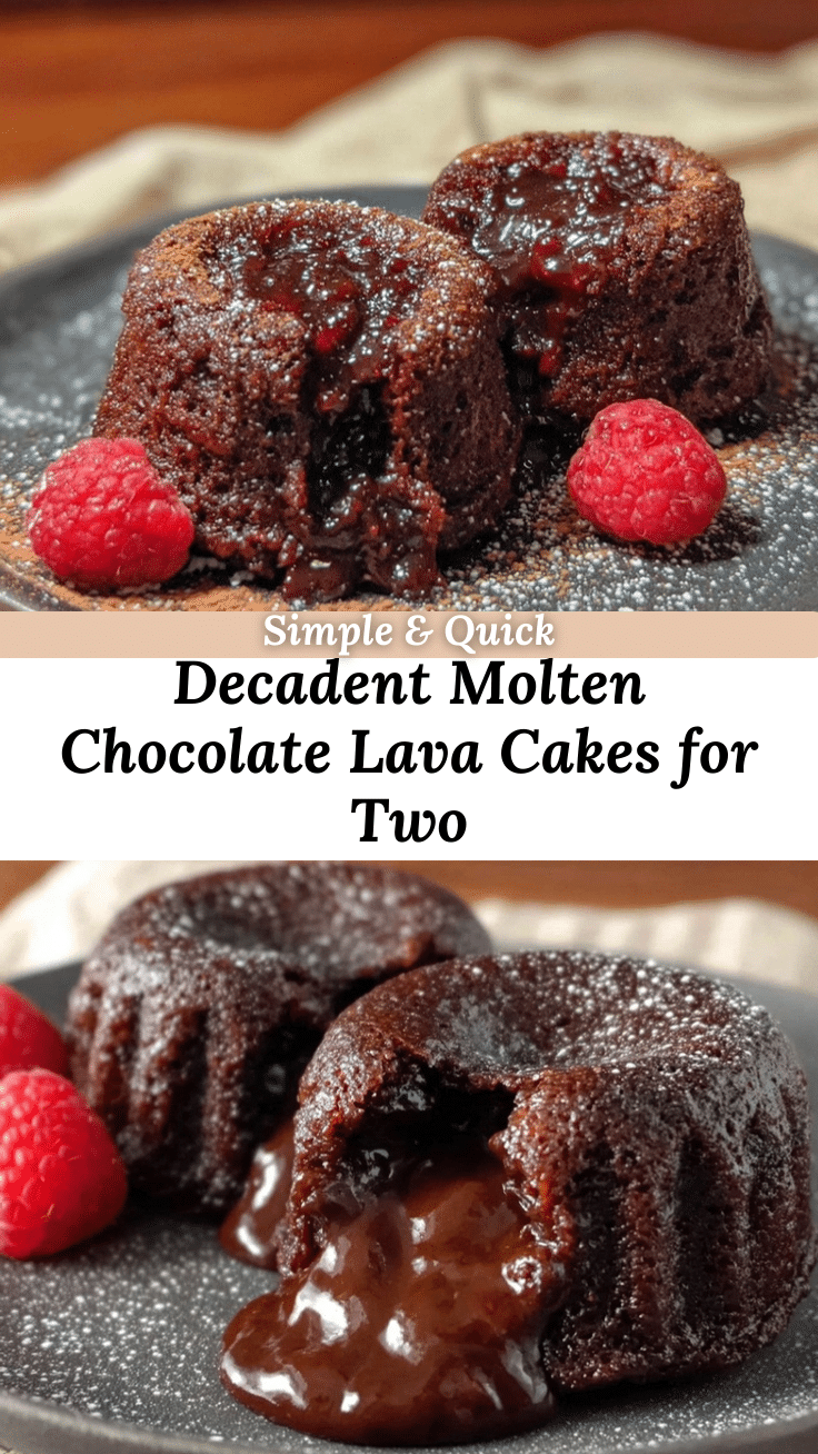 molten chocolate lava cakes for two recipe