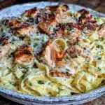 one-pot chicken Alfredo pasta - featured image