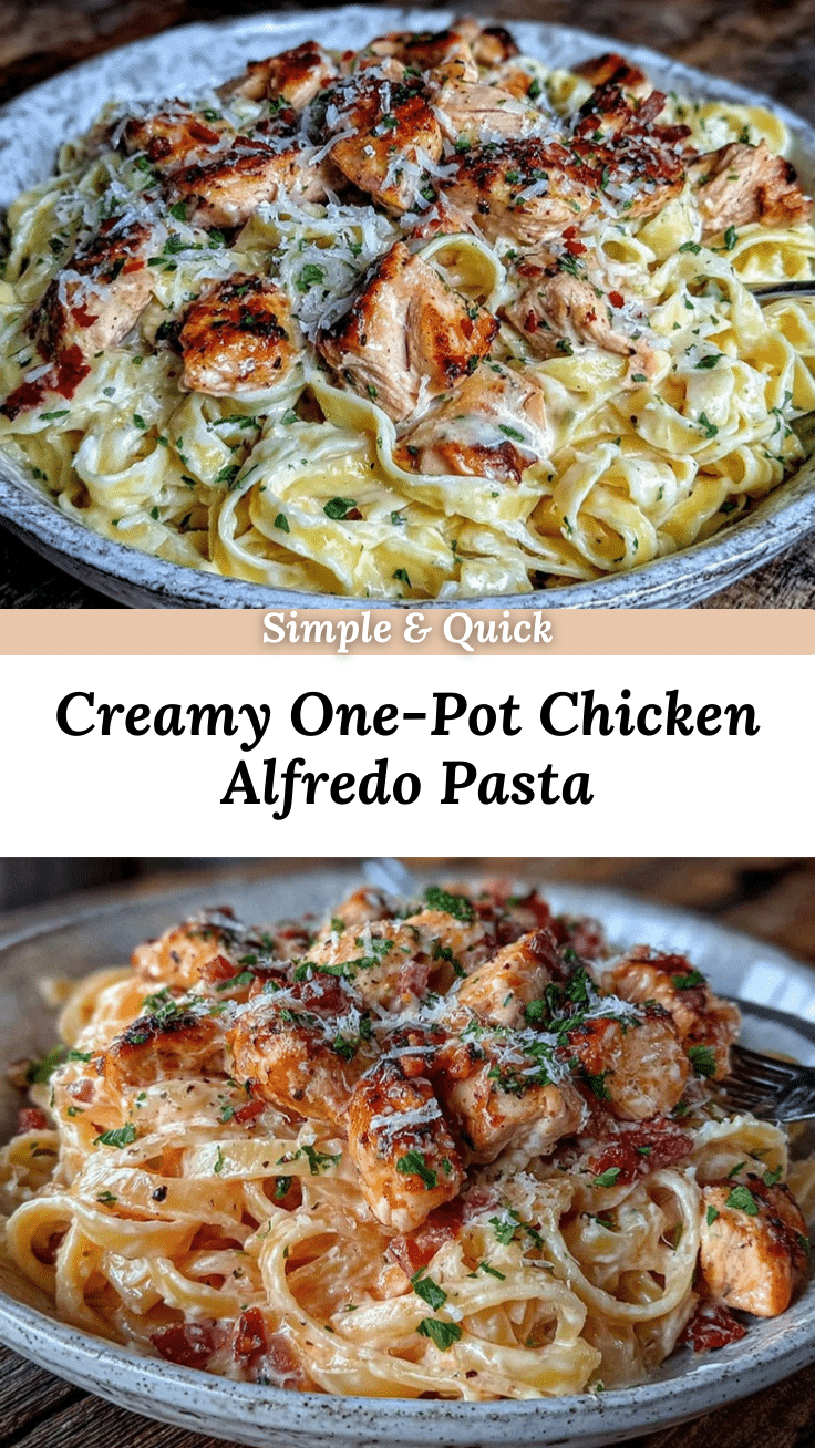 one-pot chicken Alfredo pasta recipe