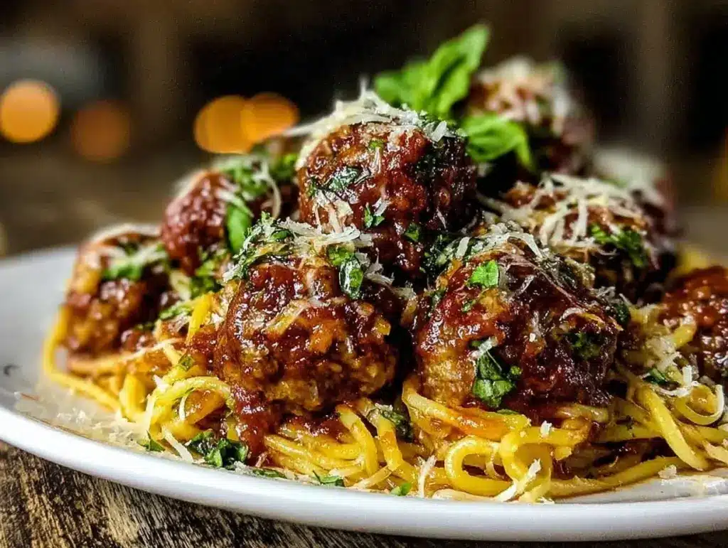 one-pot spaghetti and meatballs recipe - featured image
