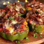 Philly cheesesteak stuffed peppers - featured image