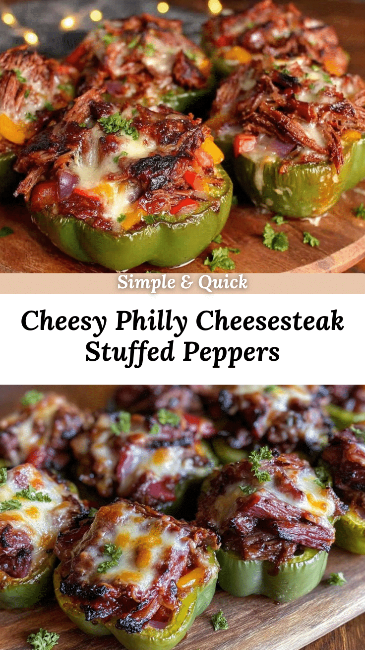 Philly cheesesteak stuffed peppers recipe