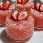 pink champagne jello shots - featured image
