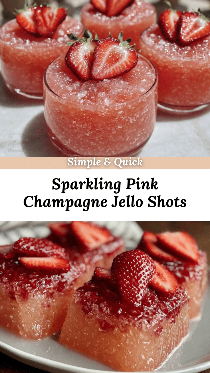 pink champagne jello shots recipe