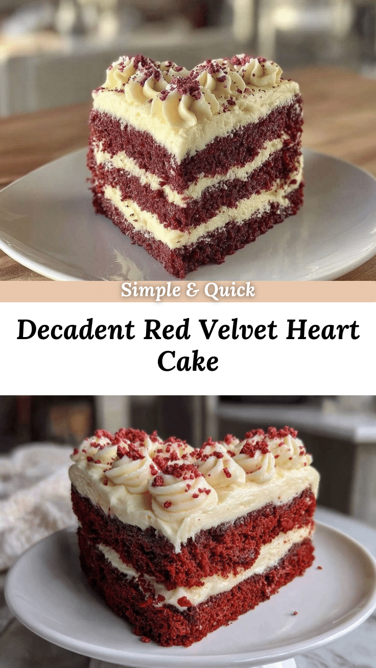 red velvet heart shaped layer cake recipe