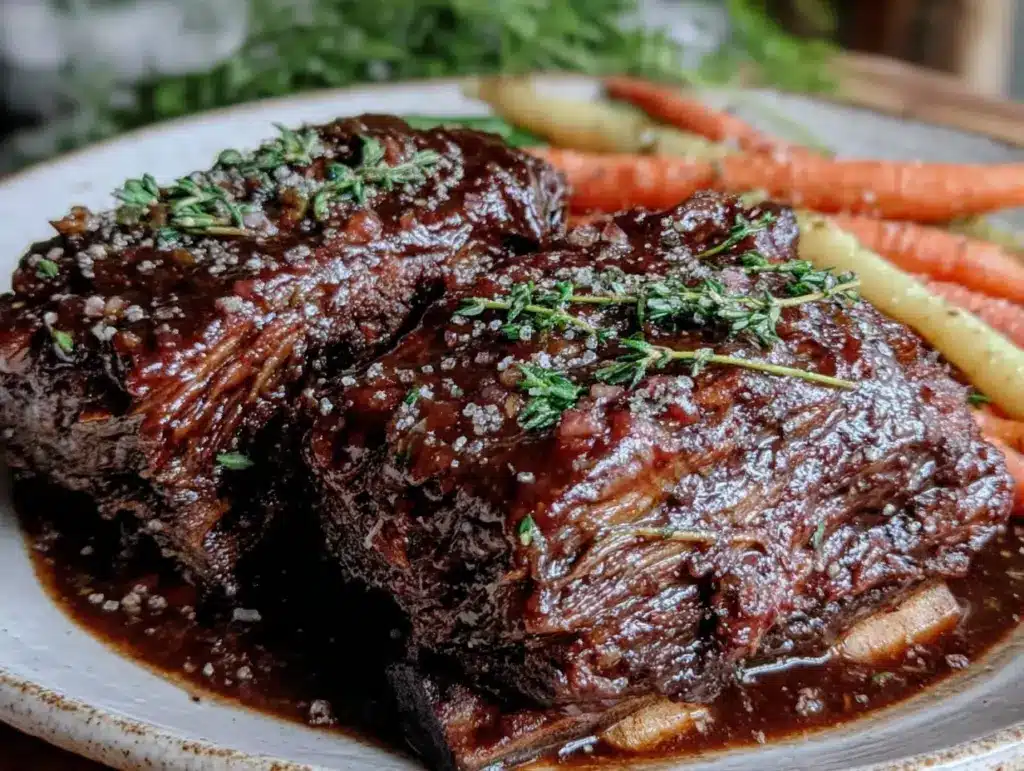 red wine braised short ribs - featured image