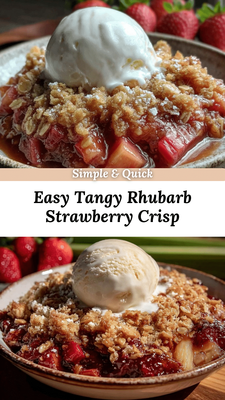 rhubarb strawberry crisp recipe