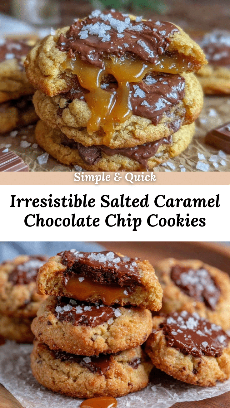 salted caramel chocolate chip cookies recipe