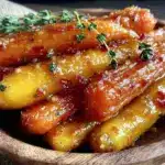savory honey glazed carrots - featured image