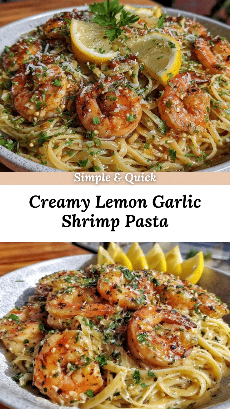 savory lemon garlic shrimp pasta recipe