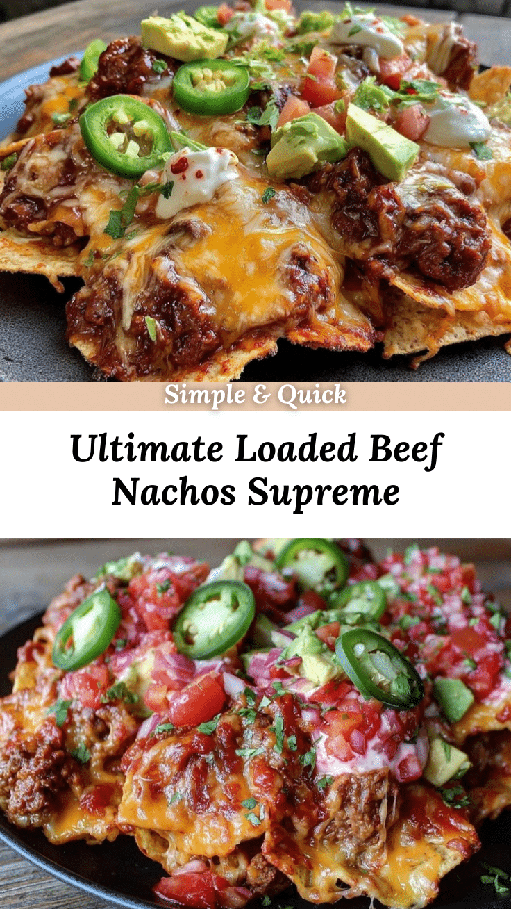 savory loaded nachos supreme with beef recipe