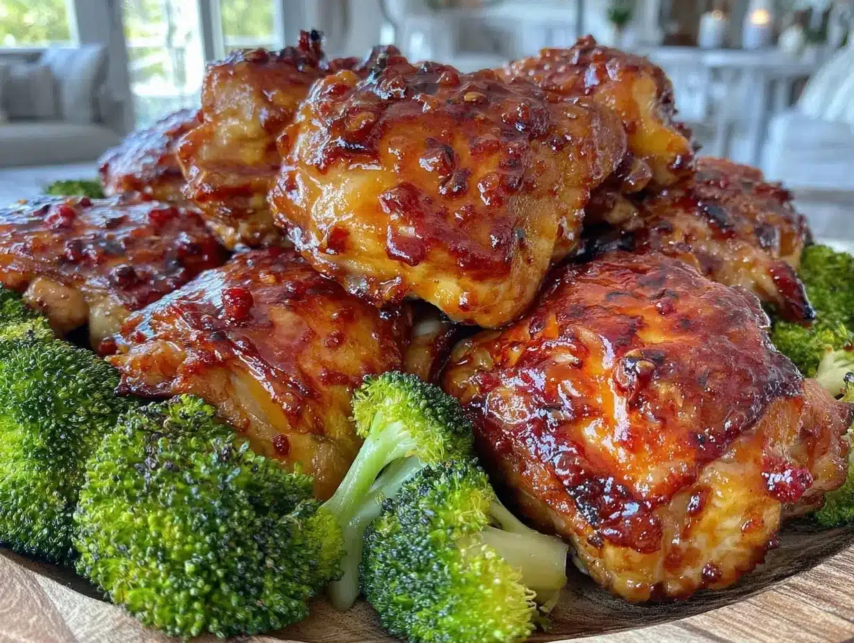sheet pan teriyaki chicken and broccoli preparation steps