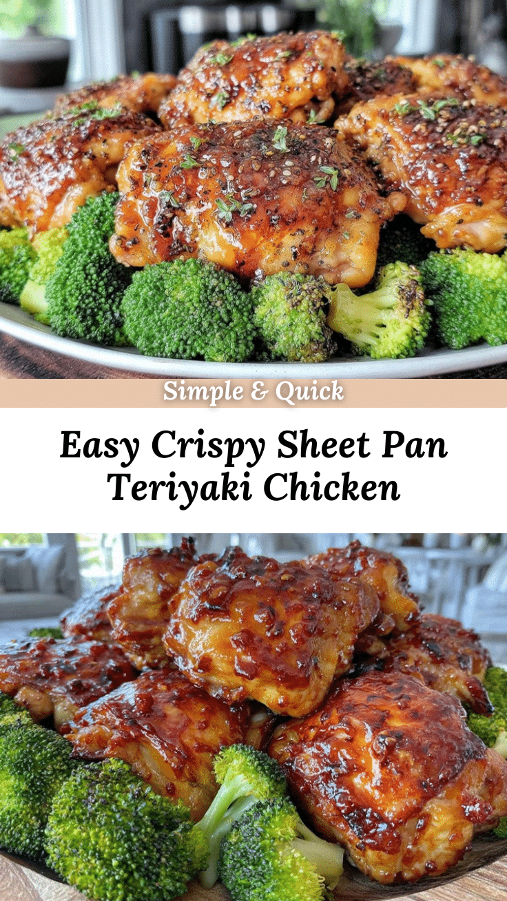 sheet pan teriyaki chicken and broccoli recipe