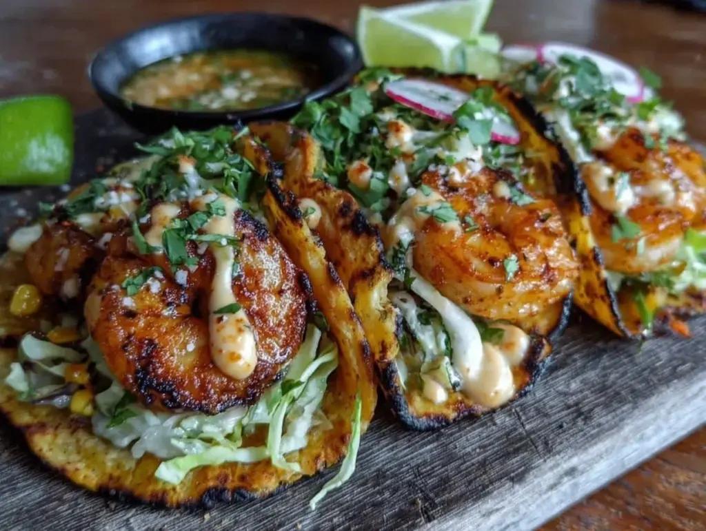 shrimp tacos recipe - featured image