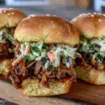 slow cooker BBQ pulled pork sliders - featured image