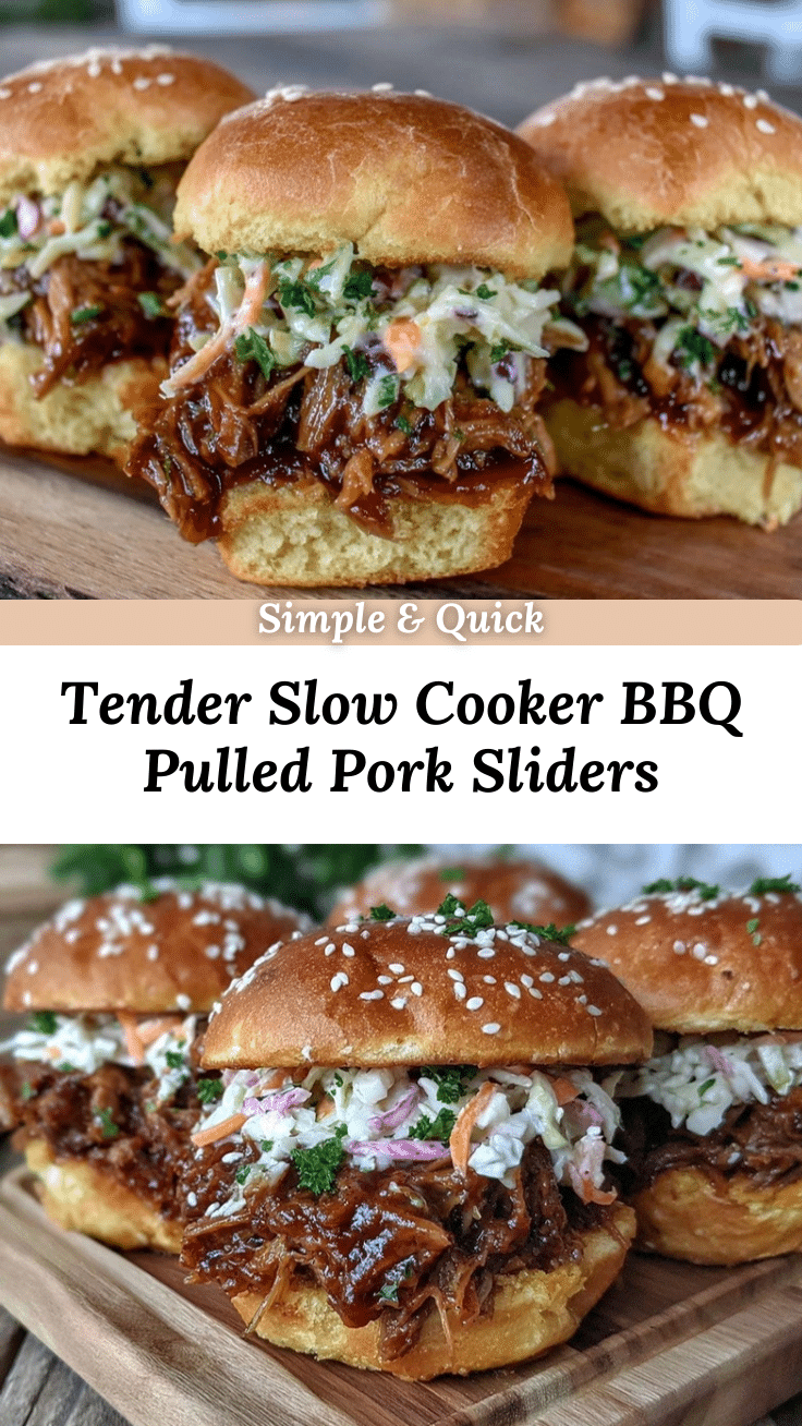 slow cooker BBQ pulled pork sliders recipe