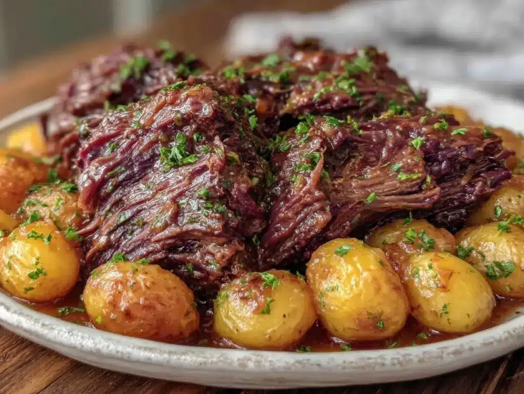 slow cooker Mississippi pot roast - featured image