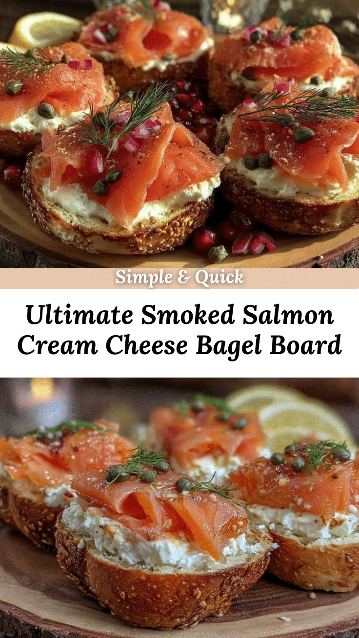smoked salmon and cream cheese bagel board recipe