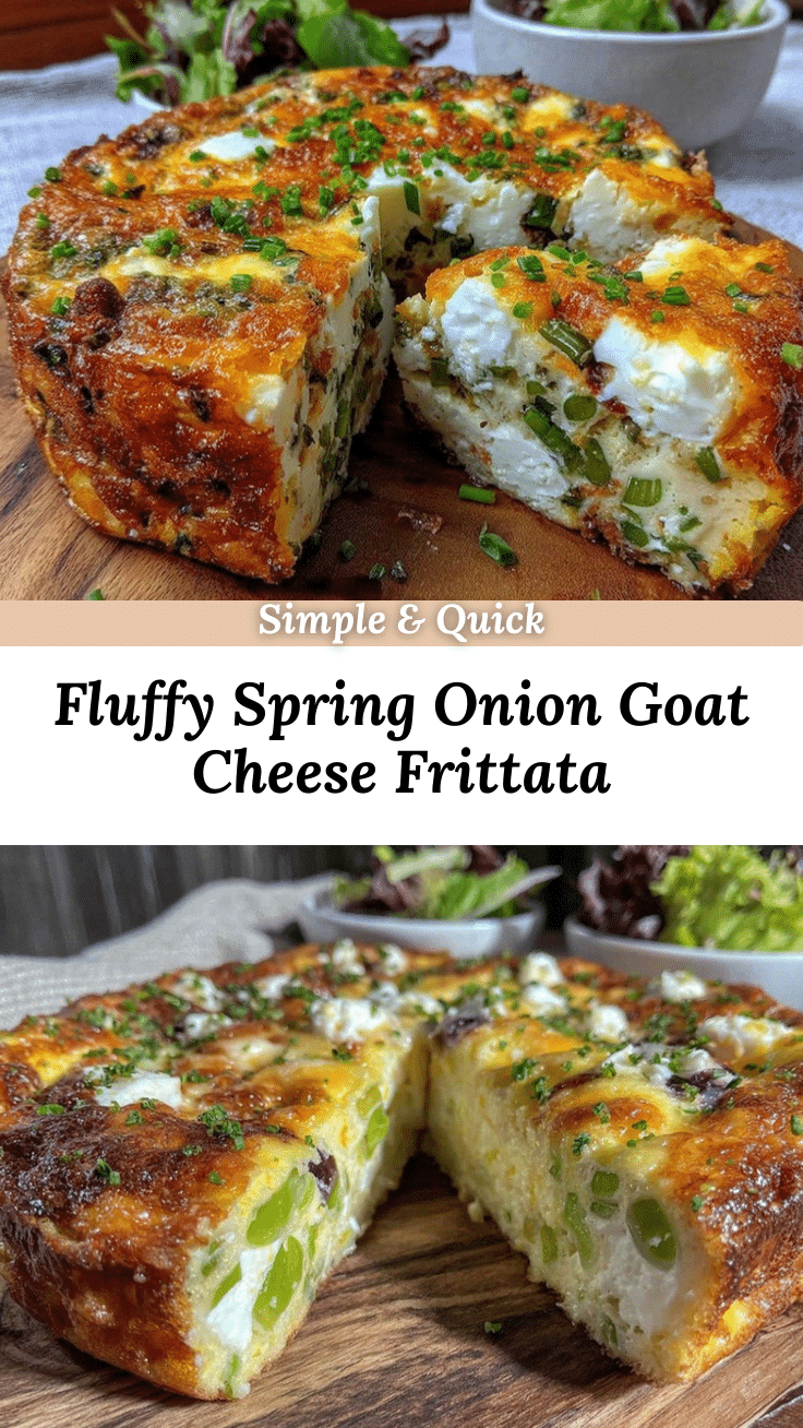 spring onion and goat cheese frittata recipe