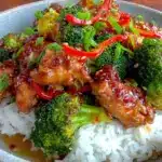 sticky teriyaki chicken stir fry - featured image
