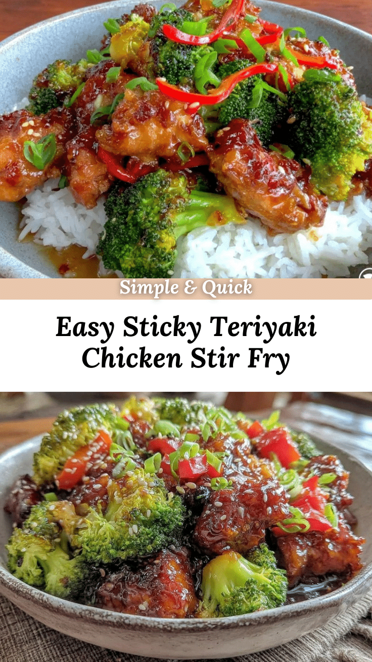 sticky teriyaki chicken stir fry recipe