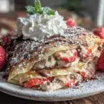 strawberry Nutella crepes - featured image