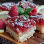 tangy raspberry lemon bars - featured image