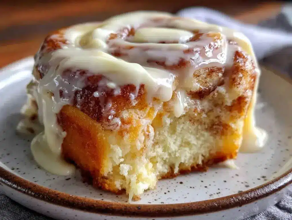 ultimate cinnamon roll cake recipe - featured image