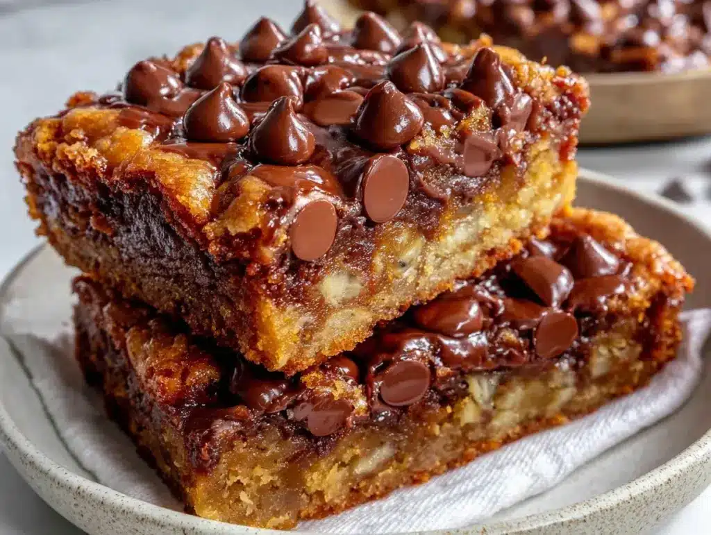 banana bread brookies - featured image