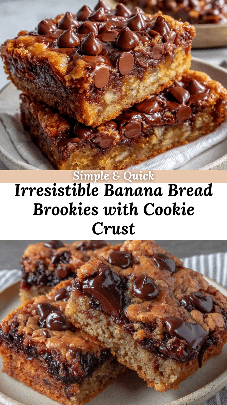 banana bread brookies recipe