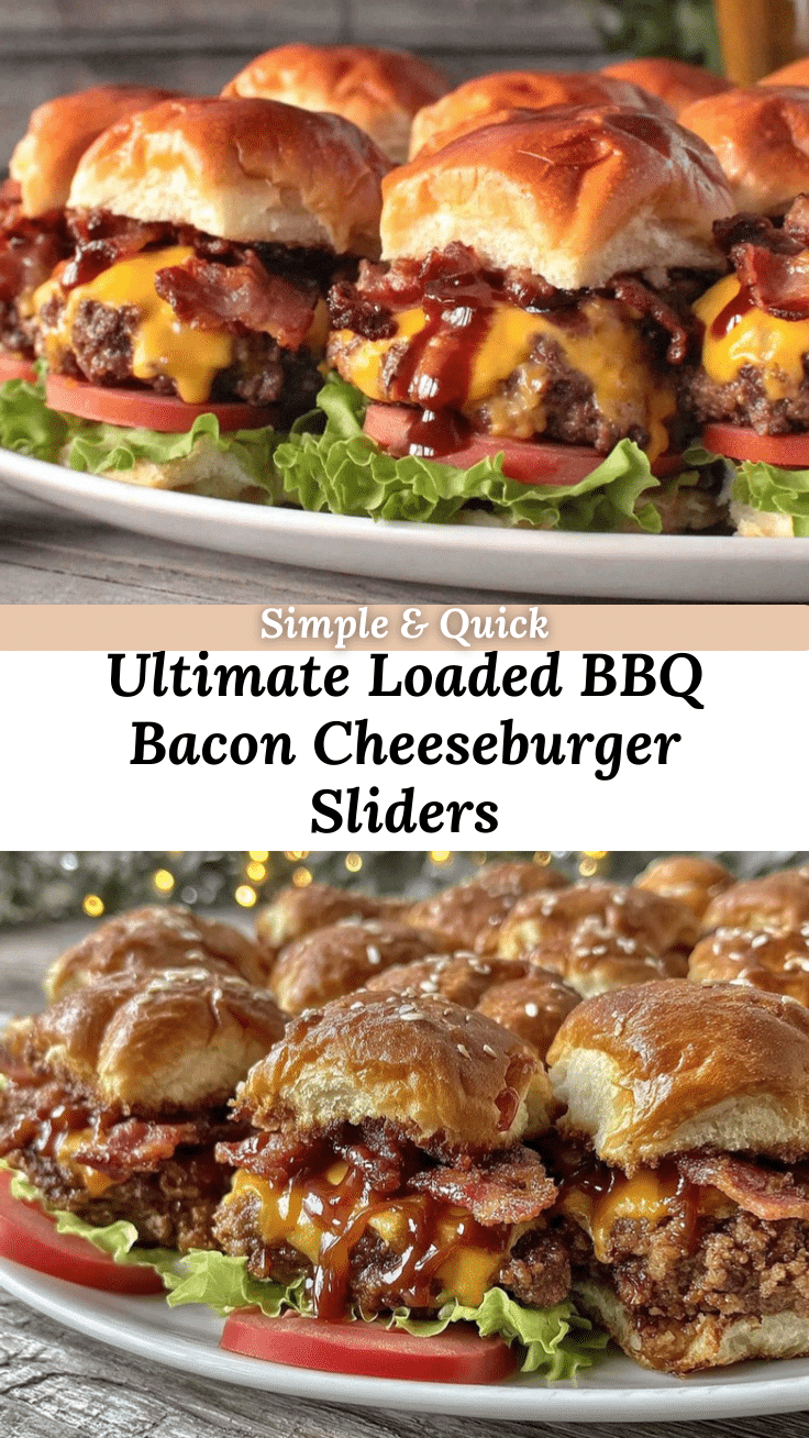 BBQ bacon cheeseburger sliders recipe