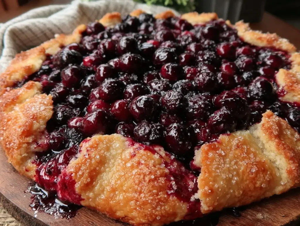 blueberry galette recipe - featured image