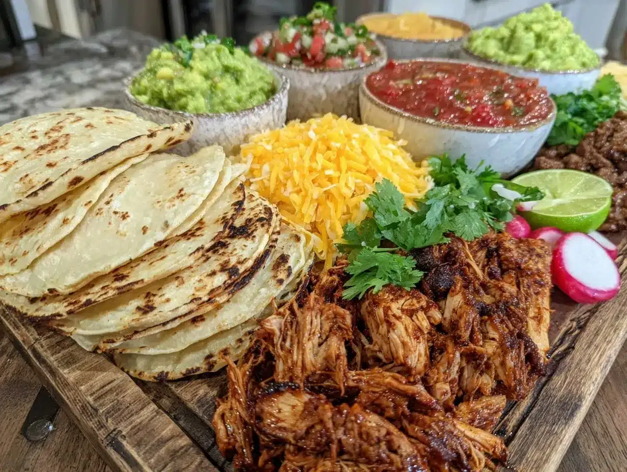 build-your-own taco board preparation steps